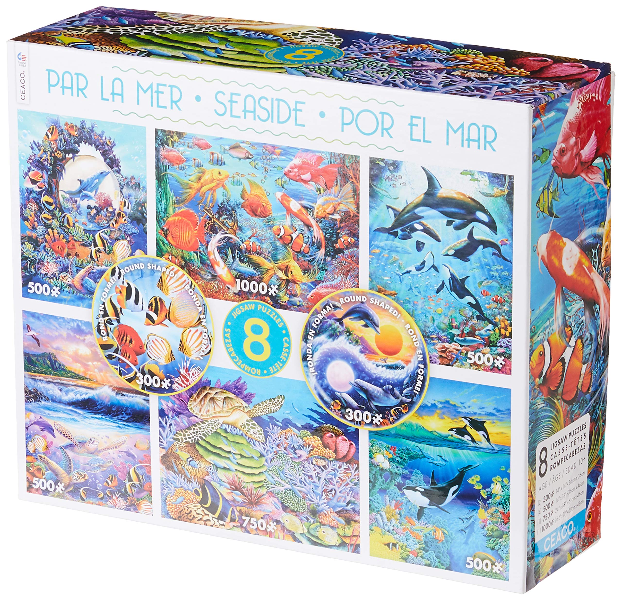 Amazon.com: Seaside 8-in-1 Multipack Puzzles - (2) 300Piece, (4